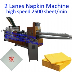 High Speed Paper Napkin Folding Machine with printing