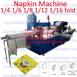 Single Line Paper Napkin Machine with 2 colors printing